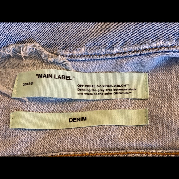 Off-White Virgil abloh main label checkered sequin - Picture 4 of 10